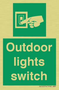 Outdoor lights switch